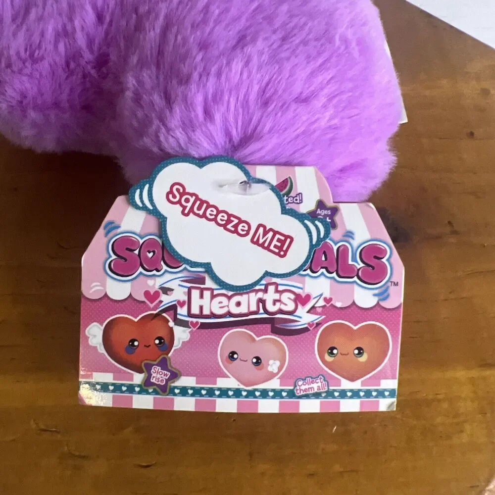 Squeezamals Scented Purple Heart Plush‎ Valentines 2019